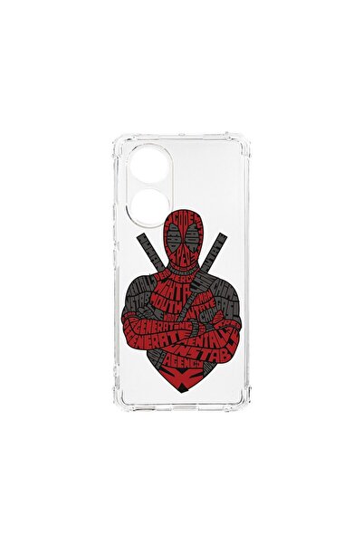 bestcase Husa Antișoc 1.5MM, compatibilă cu OPPO A38, Calligraphy Dead Red, T...