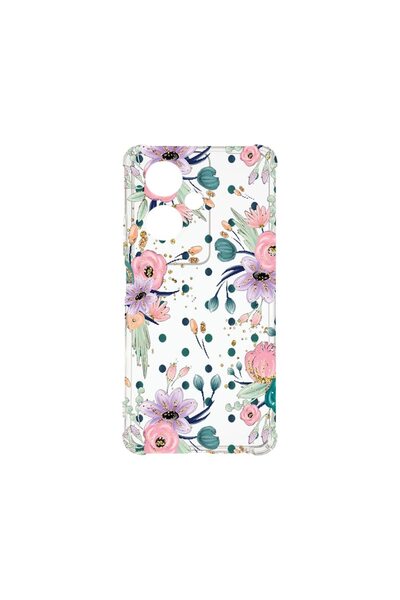 bestcase ¬Æ Husa Anti Shock 1.5MM, Compatibila Cu OPPO Reno 11F, Flowers Coll...