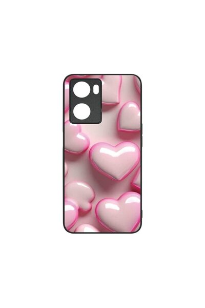 bestcase Husa BestCase® Slim Glassy, Compatibilă cu OPPO A57 4G / A57s, Inimi...