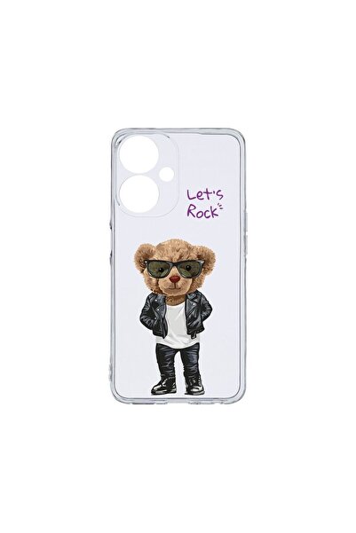 bestcase Διαφανής Θήκη Σιλικόνης 2MM, Συμβατή με OPPO A59 5G, Let's Rock Tedd...