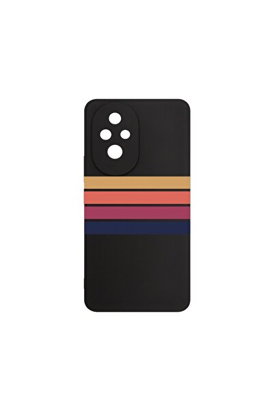 bestcase Husa pentru Honor 200 5G, BestCase¬Æ Slim SIlicon 0.8MM, Retro Lines...