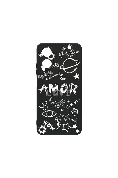 bestcase Λεπτή Θήκη Σιλικόνης 0.8MM, Συμβατή με OPPO A38 4G, Goth Love, Προστ...