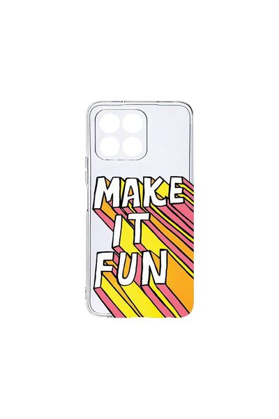 bestcase Διαφανής Θήκη Σιλικόνης, Συμβατή με Honor 70 Lite, Make It Fun, Αντι...