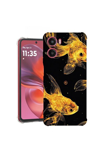 bestcase Θήκη για Motorola Moto G06 με σχέδιο χρυσών ψαριών, Αντικραδασμική, ...