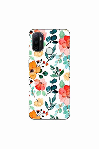 OEM Husa compatibila cu Oppo A53 Silicon Gel Tpu Model Painted Flowers