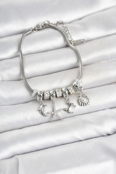 Clariss Brass Gold Color Summer Concept Charm Women's Bracelet