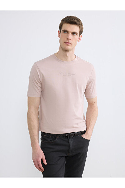 LC Waikiki Vizyon New Season Crew Neck Embroidered Men's T-Shirt