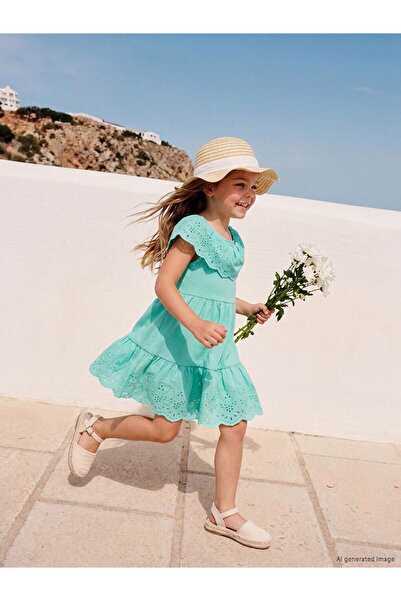 LC Waikiki Lcw Kids Girl's Embroidered Dress