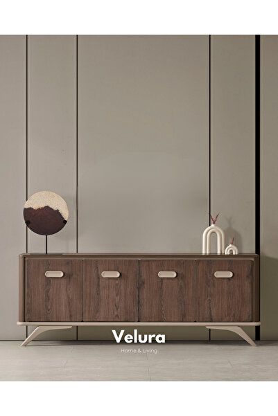 Velura Home & Living Nova Konsol - Koyu Ceviz (Ayna Hariç)