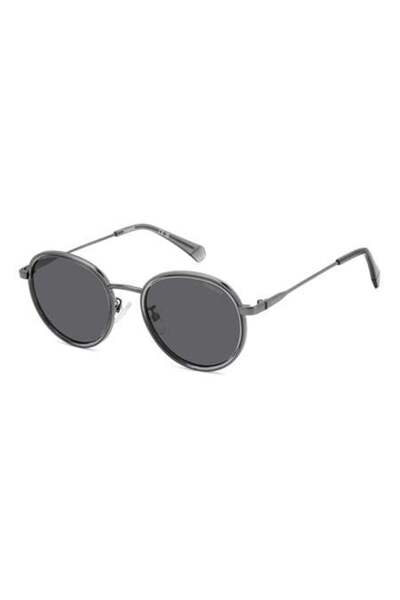 Polaroid نظارات شمسية PLD 4173/G/S/X DARK RUTHENIUM للبالغين من الجنسين مقاس ...