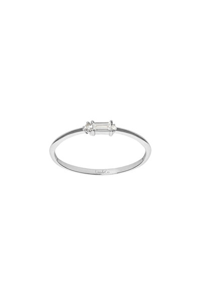 Lisa&Co. Vesta Gold Ring 51 mm / White gold / White diamond