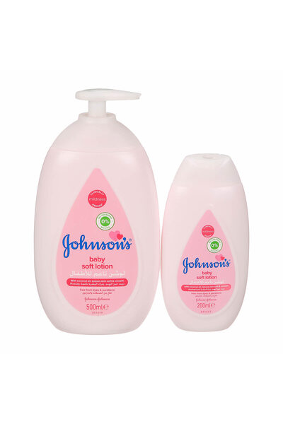 Johnson's لوشن مرطب ناعم للجسم للأطفال، عبوة مزدوجة