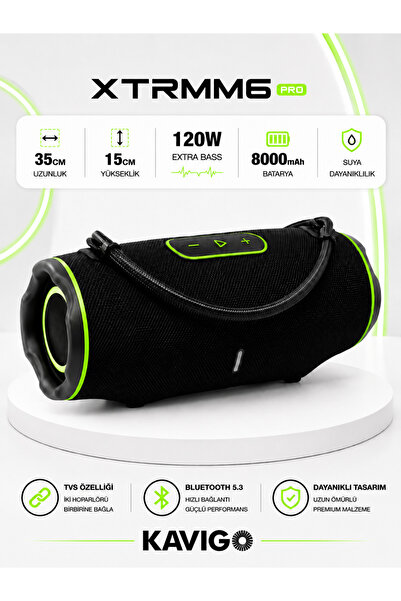 kawigo XTRMM6 PRO Bluetooth Hoparlör Taşınabilir Kablosuz Speaker 120W IPX5 S...
