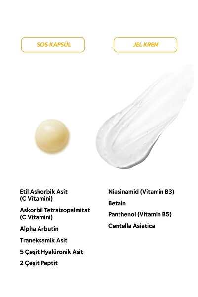 Cream Co. İkili Kapsül Krem C Vitamini Leke Karşıtı Cilt Tonu Eşitleyici Nemlendirici Yenileyici Yüz Kremi Set