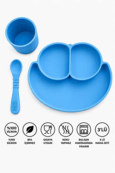 ERMA HOME Vakum Tabanlı Mama Seti – Kaymaz & Güvenli Beslenme