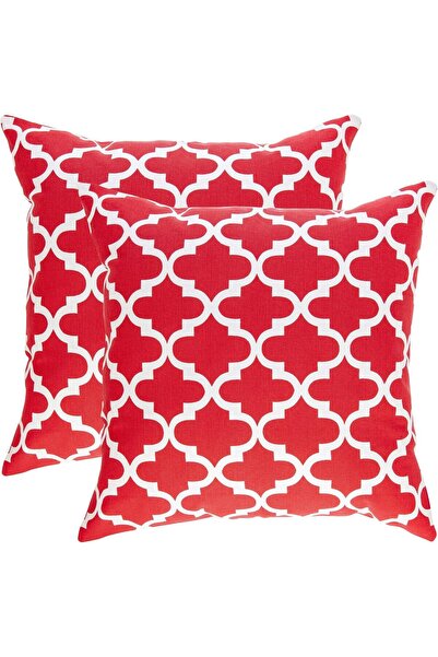 Other TreeWool Trellis Accent Set of 2 Cotton Canvas Cushion Covers (40 x 40 ...