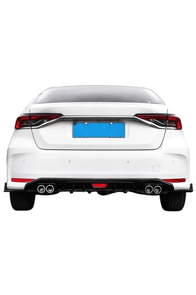 Harphour Toyota Corolla 2019+ Uyumlu Difüzor Flaplı 3lü Set Pianoblack İthal ...