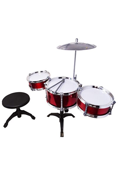 Salamandra Kids Set Tobe cu Scaunel, pentru copii, culoare Rosie, 5 Piese,