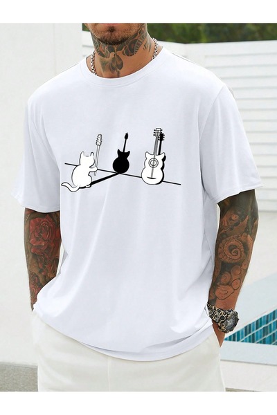 bellanova Unisex Oversize T-shirt με στάμπα Streetwear Άνετη εφαρμογή Daily P...