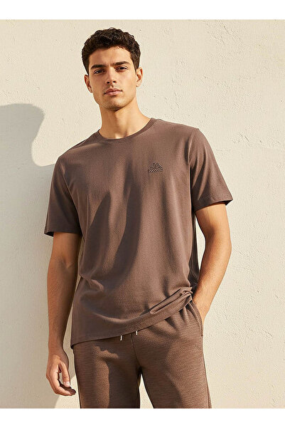 Kappa Men Logo Embroidered Non-stretch T-shirt