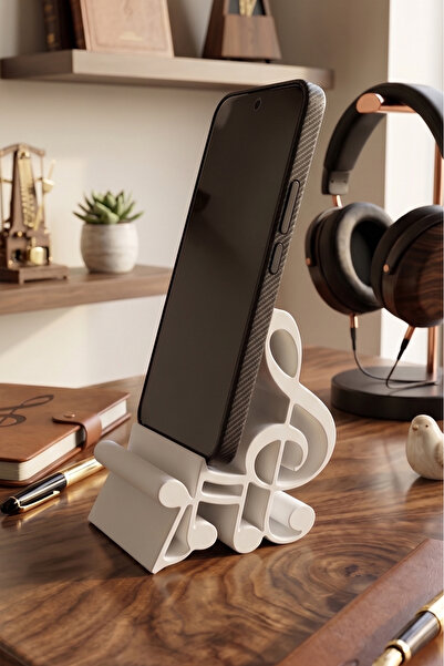 KLYNTO Telefon Tutucu - Müzik Temalı Sol Anahtarı Tasarımlı Telefon Tutucu Ma...