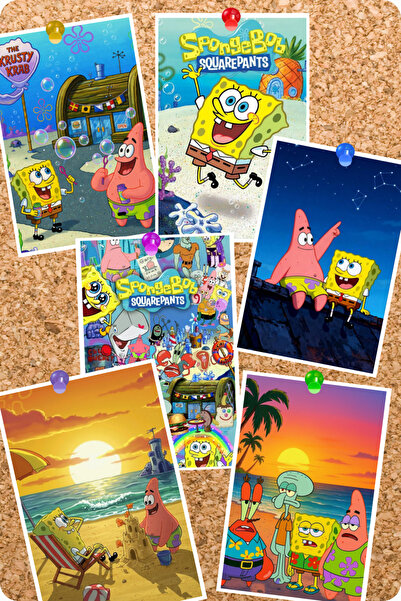 GameBulance Spongebob Themed 6-Piece Board Card Set |   Spongebob, Patrick Ph...