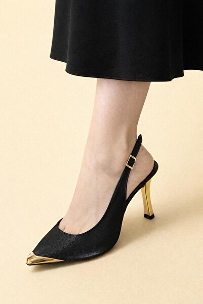 TRENDYSHOSE 411 Satin Thin Heel Stone Women's Shoes