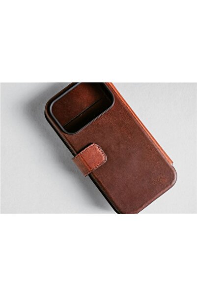 Nomad Husă modernă din piele - husă tip carte din piele pentru iPhone 17 Pro,...