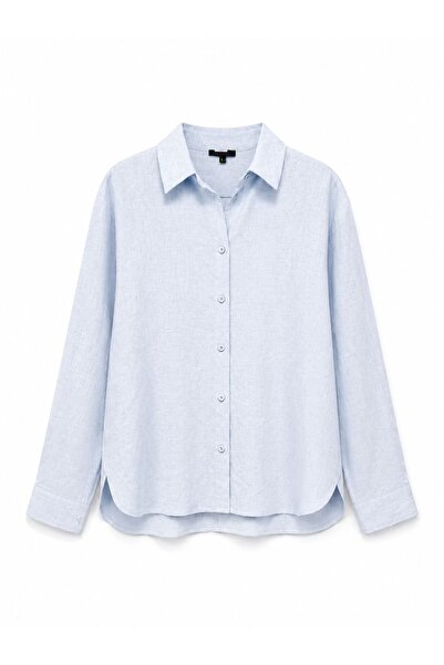 ALLWIN Massi Linen Shirt Blue