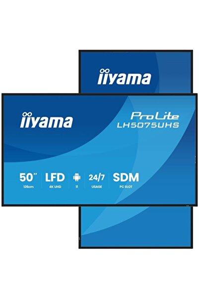IIYAMA 125.7cm(50") LH5075UHS-B2AG 16:9 3xHDMI+DP+2xUSB VA