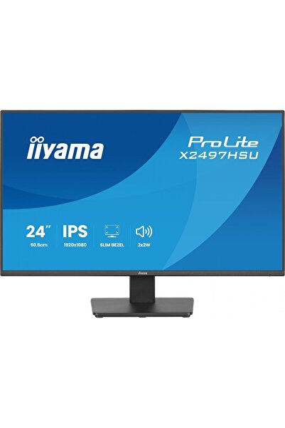 IIYAMA Monitor ProLite 23.8 cala X2497HSU-B1 IPS,FHD,HDMI,DP,120Hz,350CD,2xUS...