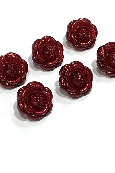 karantuhafiye Italian Jacket Button / Rose Model / Set of 6 / Burgundy / 2.2 ...