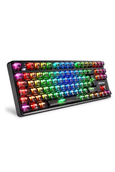SHARKOON Gaming Tastatur Crystal Shark schwarz DE