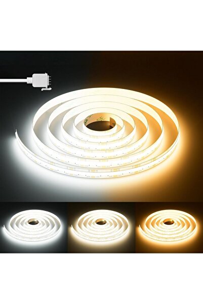 PAUTIX Bandă LED COB dimabilă CCT 10m Lumină Alb Cald 2700K-6500K 640 LED-uri...