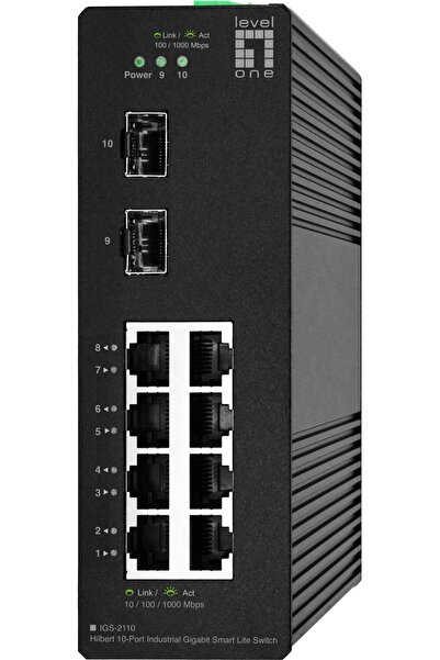 LEVEL ONE LevelOne Industr.Switch 8xGE/2xSFP/IP30 Hilbert SL managed