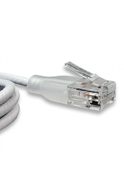 Wantec Cablu patch UTP CAT6a eGlow d=2,8mm 5,00m alb