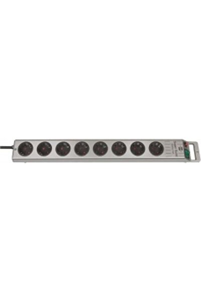 Brennenstuhl Bandă de priză Super-Solid Line 8x argintie