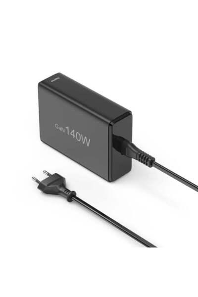 Hama GaN 140W PD/QC 3x USB-C, 2x USB-A negru