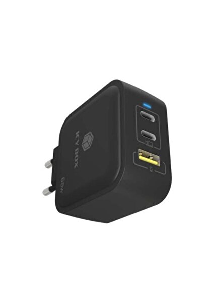ICY BOX Încărcător cu 3 porturi IcyBox 65W GaN cu PD 3.0