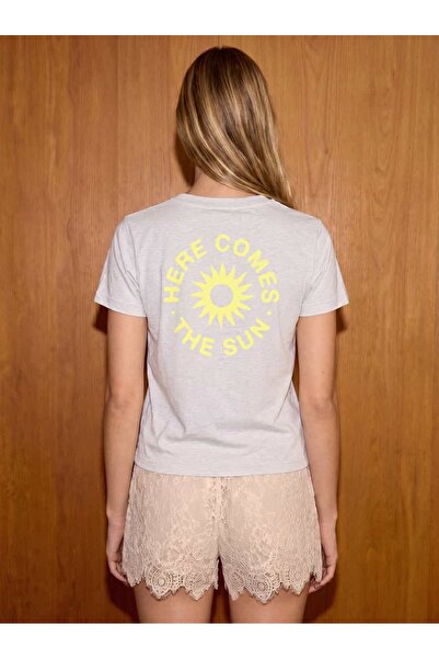 Coredra تي شيرت Here Comes The Sun العادي - كار ميلانج - C524