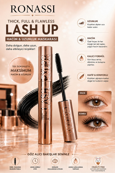 RS Ronassi RONASSI Lash Up Hacim & Uzunluk Maskarası