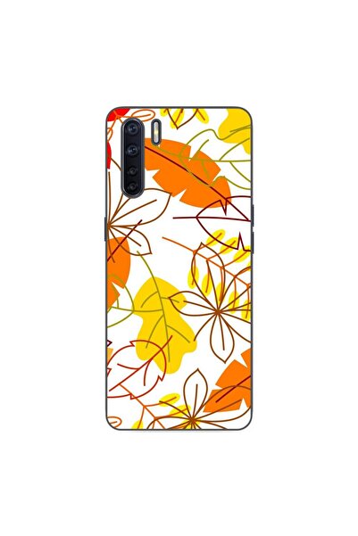 OEM Husa compatibila cu Oppo A91 Silicon Gel Tpu Model Autumn Vivid Leaves