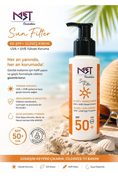 MST Sun Filter 50+ Special High Protection Sunscreen for Summer, Face and Bod...