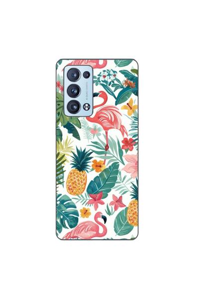 OEM Husa compatibila cu Oppo Reno6 Pro 5G Silicon Gel Tpu Model Tropical Pattern