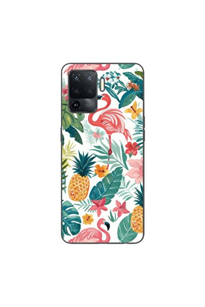 OEM Husa compatibila cu Oppo Reno5 Lite Silicon Gel Tpu Model Tropical Pattern