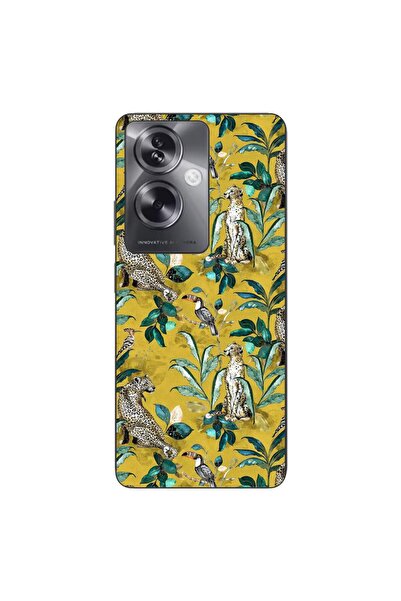 OEM Husa compatibila cu Oppo A79 5G Silicon Gel Tpu Model Yellow Jungle Pattern