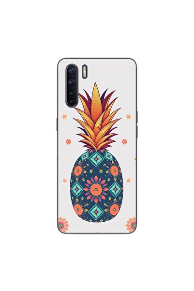 OEM Husa compatibila cu Oppo A91 Silicon Gel Tpu Model Floral Pineapple