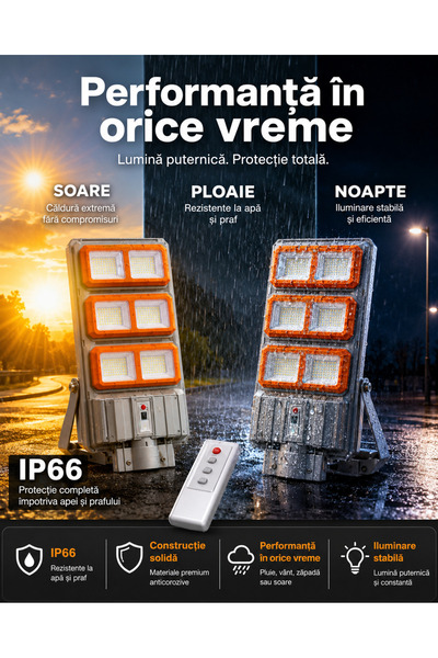 OEM PACHET 1 + 1 Lampa solară stradală 3000W (RO-V08) (PLD)