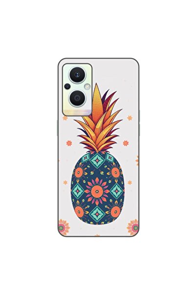 OEM Husa compatibila cu Oppo Reno7 Lite Silicon Gel Tpu Model Floral Pineapple