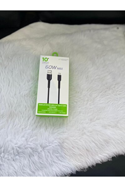 ArkanApple كابل شحن سريع TENPLUS نايلون مضفر (USB-A إلى Type-C) بقوة تصل إلى ...